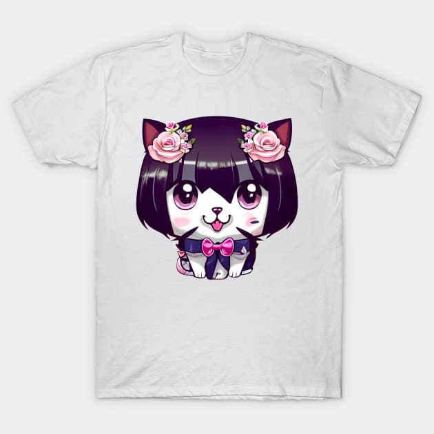 Cute kawaii kitten T-Shirt by mmamma030